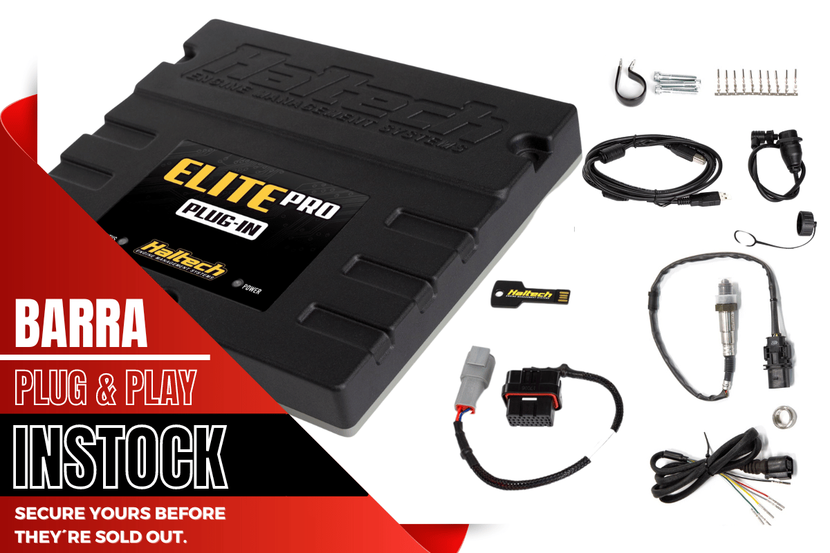 Haltech Elite PRO Plug-in ECU - Ford Falcon i6 "Barra" + Onboard Wideband Sensor Kit HT-154006