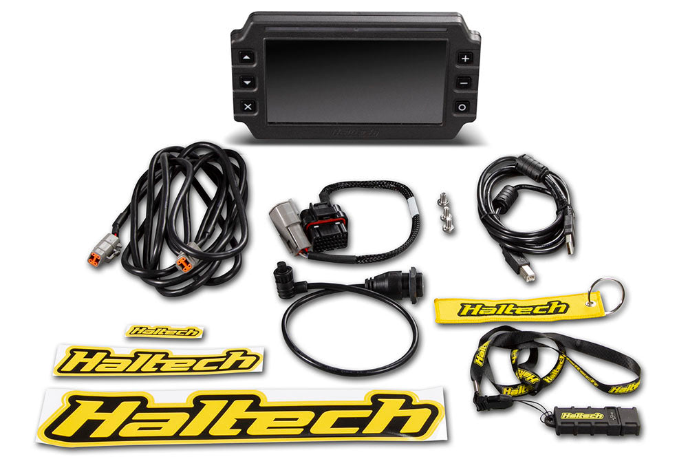 Haltech BUNDLE SAVER- Elite 2500 + Premium (2.5m) Universal Wire-in Harness Kit + Wideband Kit + IC-7 Dash