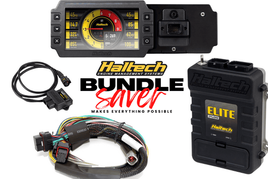 Haltech BUNDLE SAVER- Elite 2500 + Basic Universal Wire-in Harness Kit + Wideband Kit + IC-7 Dash