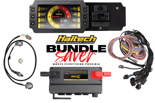 Haltech BUNDLE SAVER- NEXUS R5 + Universal Wire-in Harness Kit (2.5m) + NTK Wideband Hardware Pack + IC-7 Dash